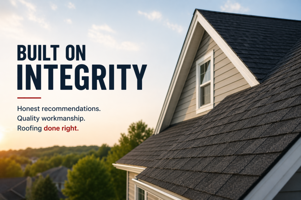 Top Gun Roofing and Exteriors built on integrity roofing services in Holland MI with quality workmanship and honest recommendations