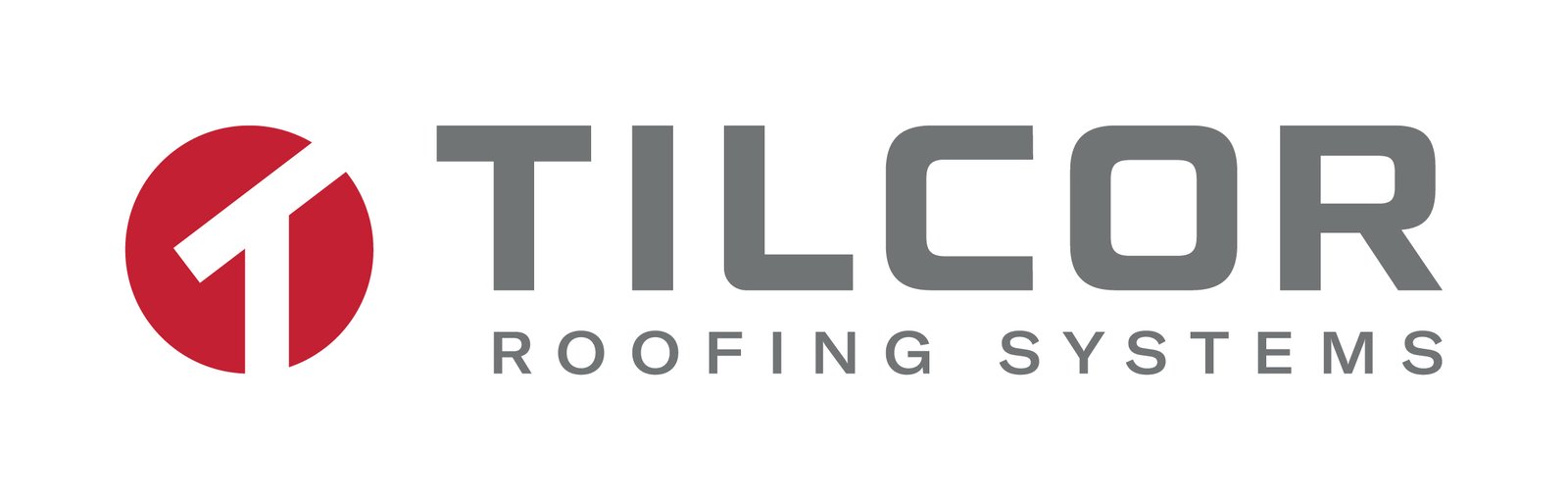 Tilcor Roofing Systems red and gray logo